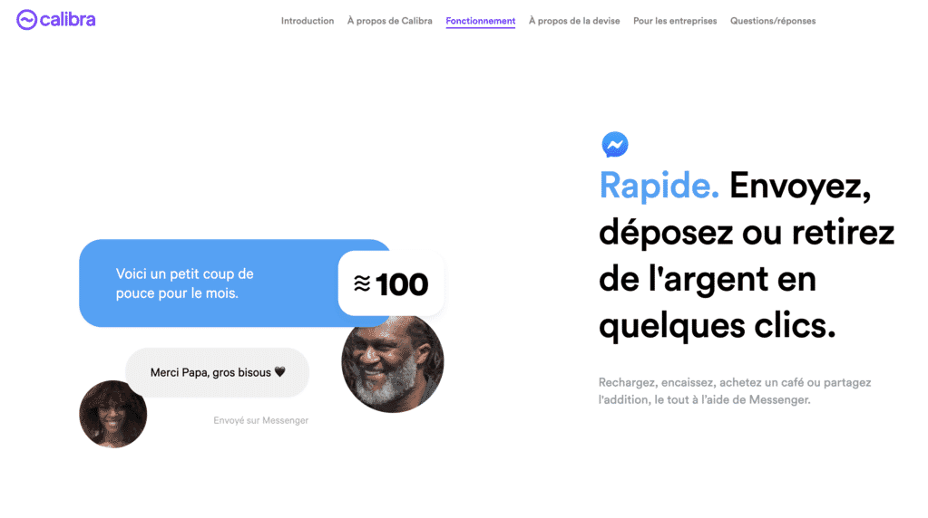 Exemple d'utilisation du libre via le produit Facebook Messenger